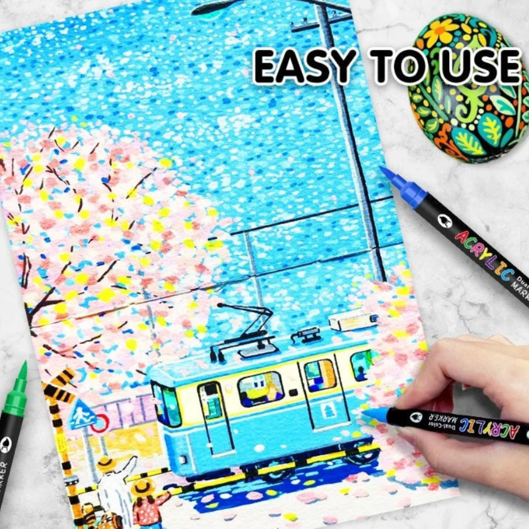 Color Play Acrylic Markers — 24, 48, 72, 144 Dual Colors
