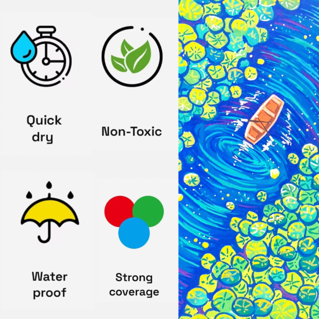 Color Play Acrylic Markers — 24, 48, 72, 144 Dual Colors