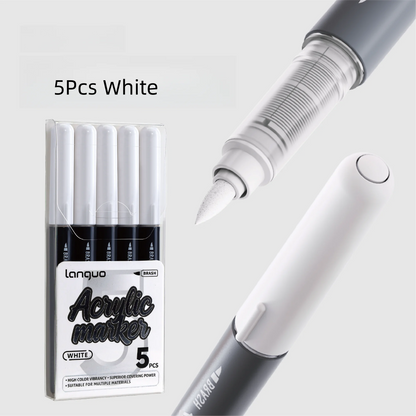 Omzieh white Acrylic Paint Pens v2 - set of 5