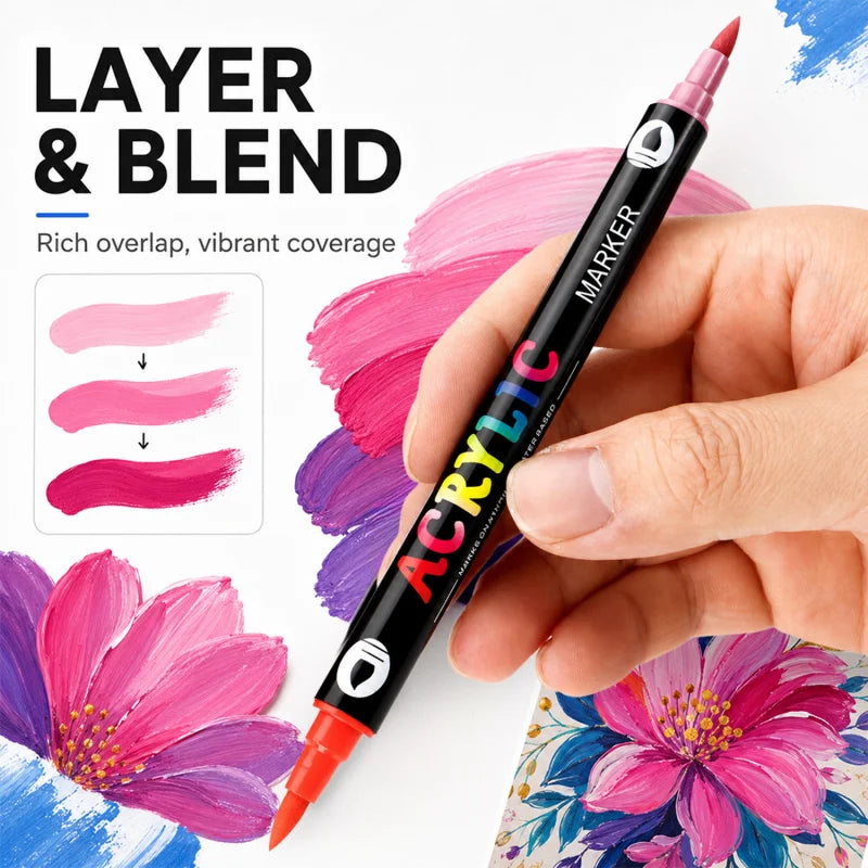 Color Play Acrylic Paint Markers – Six Tone Series