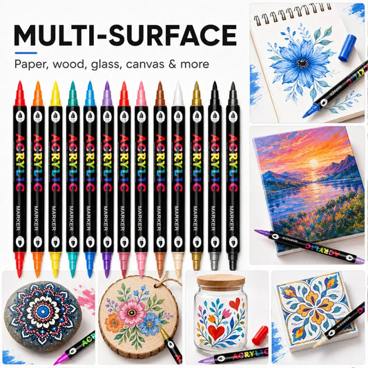 Color Play Acrylic Paint Markers – Six Tone Series