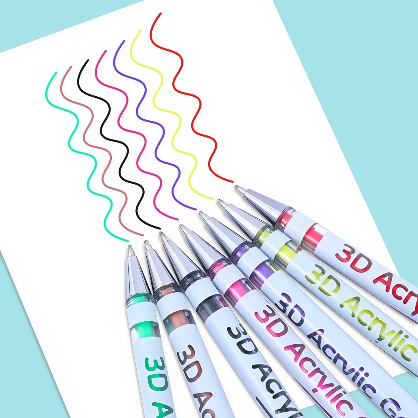 Omzieh 3D Acrylic Gel Pens — Add Texture & Detail